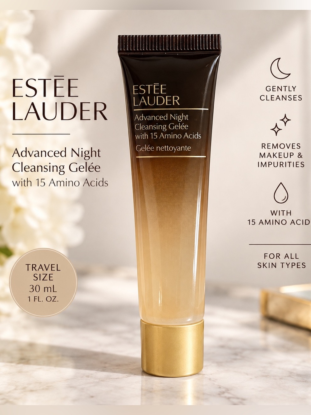 NEW Estรฉe Lauder Advanced Night Cleansing Gelรฉe 30mL